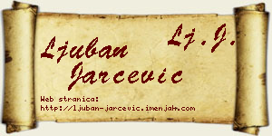 Ljuban Jarčević vizit kartica